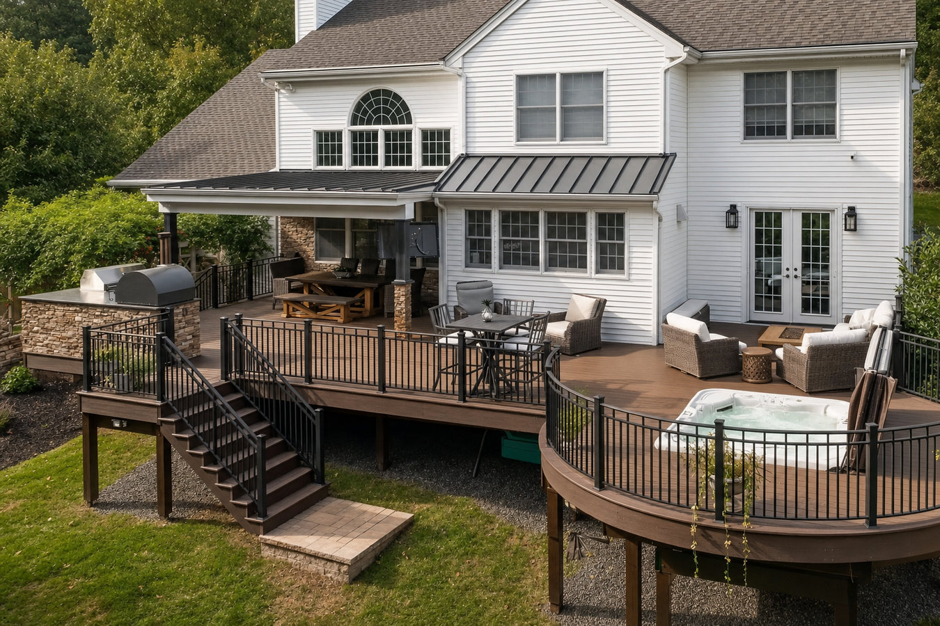 Custom deck design and build in Manteca, CA
